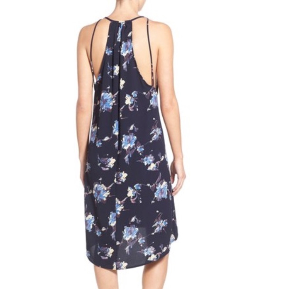 Nordstrom Leith navy floral dress L